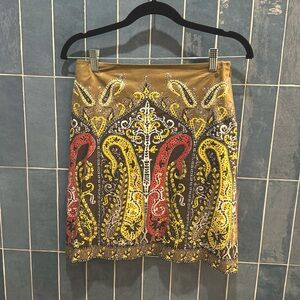 Elie Tahari lined mid rise mini skirt